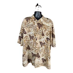 South Pole Men's Button Up Short Sleeve Shirt XXL